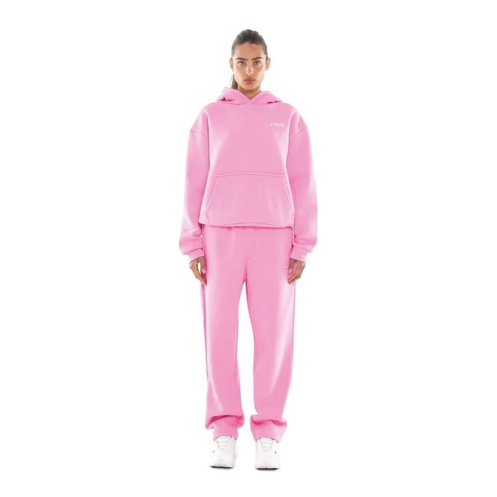 Unisex Oversized Trainingsanzug in Rosa