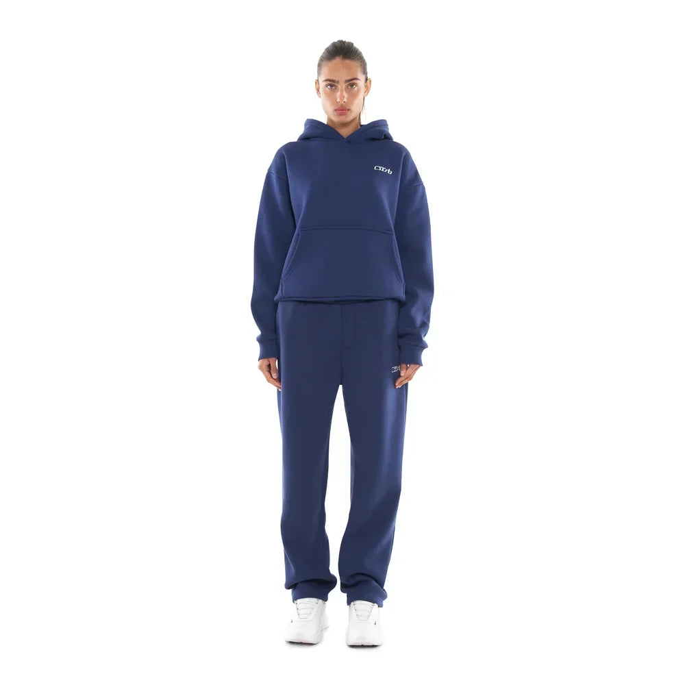 Unisex Oversized Trainingsanzug in Marineblau
